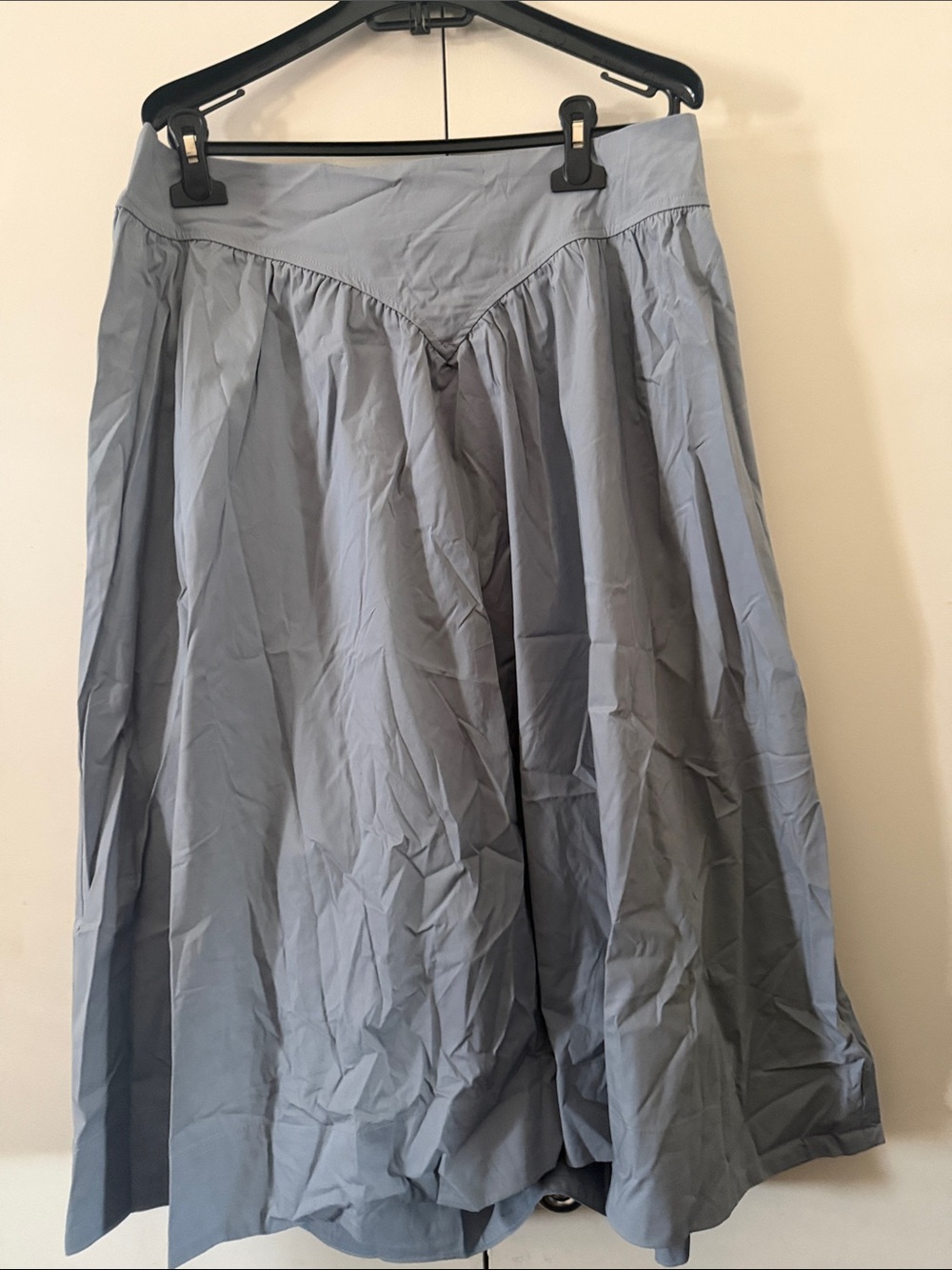 Light Blue Gathered A-Line Women's Skirt